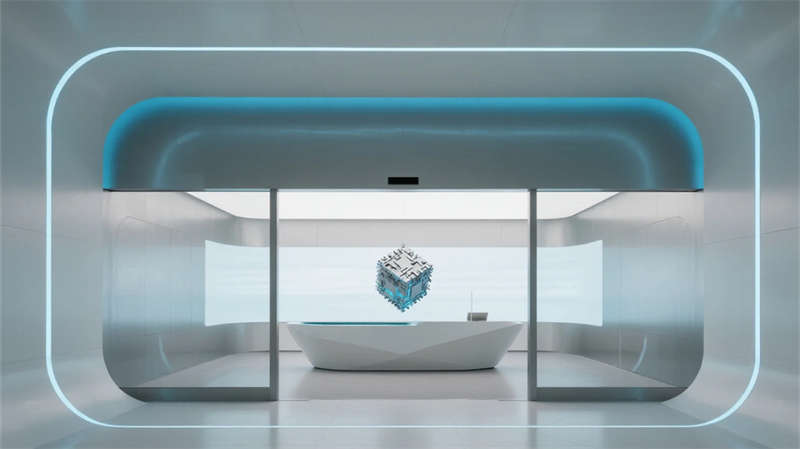 創(chuàng)新科技抽象表達(dá),簡(jiǎn)約光影空間融合, 合肥半導(dǎo)體企業(yè)展廳裝修設(shè)計(jì) 創(chuàng)新科技抽象表達(dá),簡(jiǎn)約光影空間融合, 合肥半導(dǎo)體企業(yè)展廳裝修設(shè)計(jì)