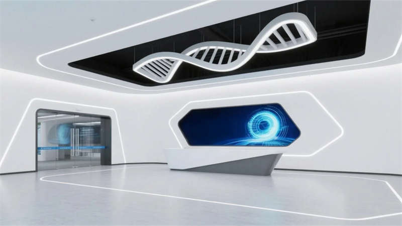 科技創(chuàng)新,簡(jiǎn)約空間——合肥生物制藥廠展廳裝修設(shè)計(jì)效果圖 科技創(chuàng)新,簡(jiǎn)約空間——合肥生物制藥廠展廳裝修設(shè)計(jì)效果圖