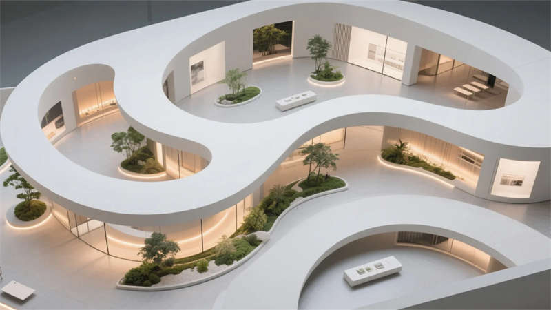 自然交互,智慧共生——合肥寵物用品廠產(chǎn)品展廳裝修設(shè)計(jì)效果圖 自然交互,智慧共生——合肥寵物用品廠產(chǎn)品展廳裝修設(shè)計(jì)效果圖